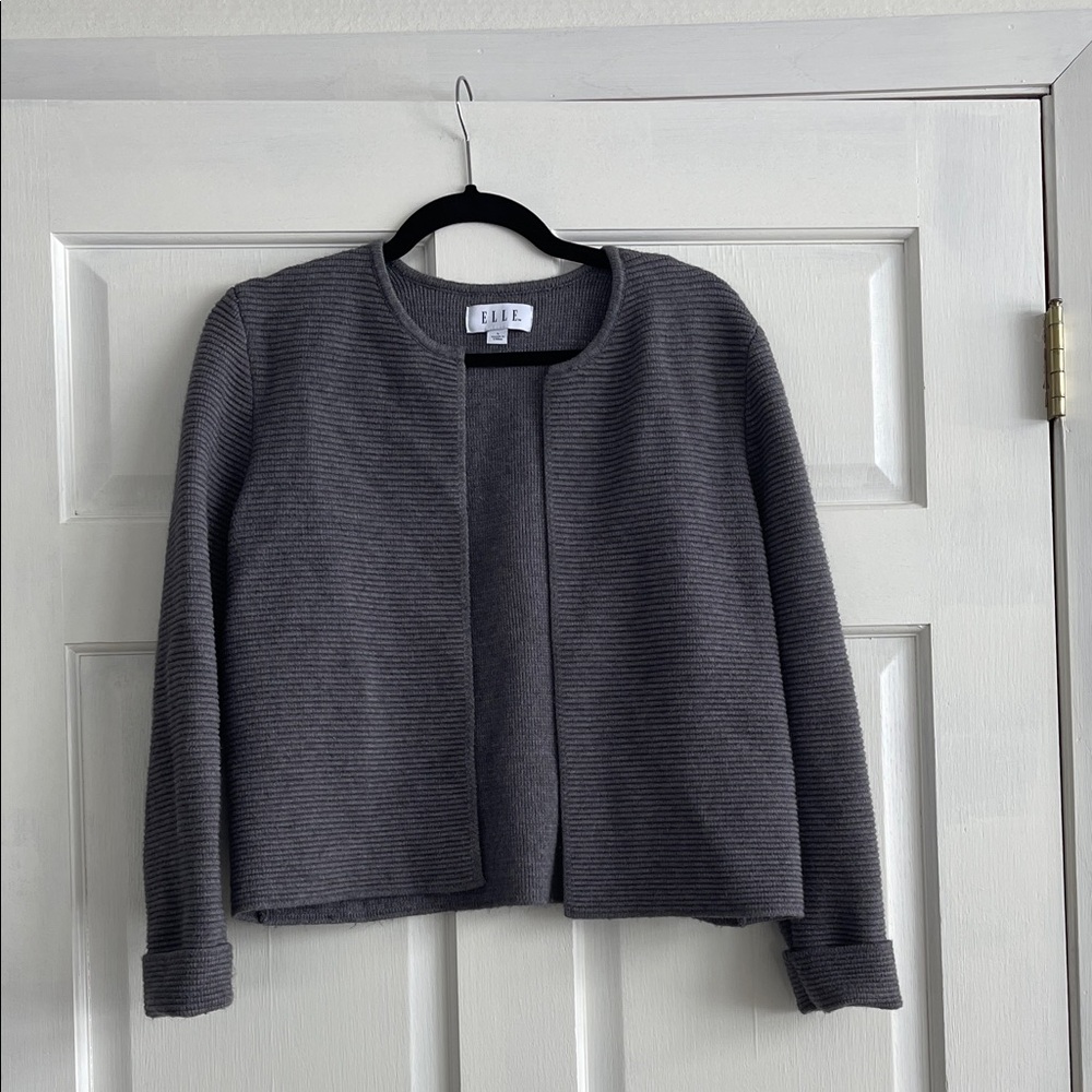 Elle Gray Women's Cardigan Sweater
